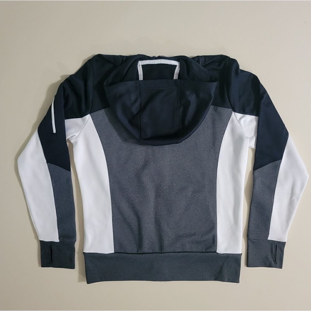 Sport-Tek Ladies Tech Fleece Colorblock Full-Zip Hooded Jacket - Picture 15 of 15